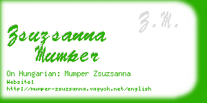 zsuzsanna mumper business card